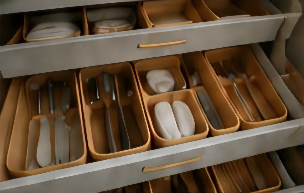 Organised kitchen drawer